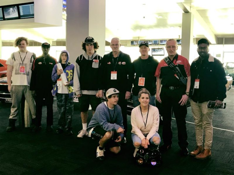 Hand Brake Turm students at Sandown